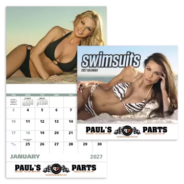 Swimsuits Wall Calendar - Stapled